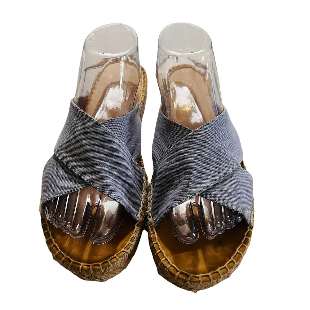 Matt Bernson Porto Cross Front Espadrille Slide Sandals Size 9 - Picture 3 of 9